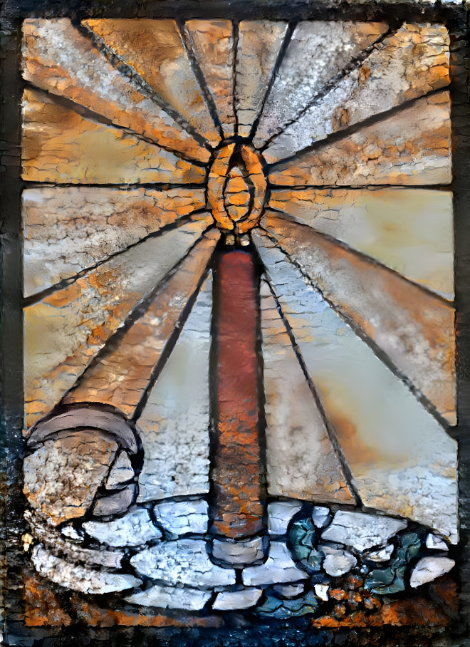 stained glass christmas card