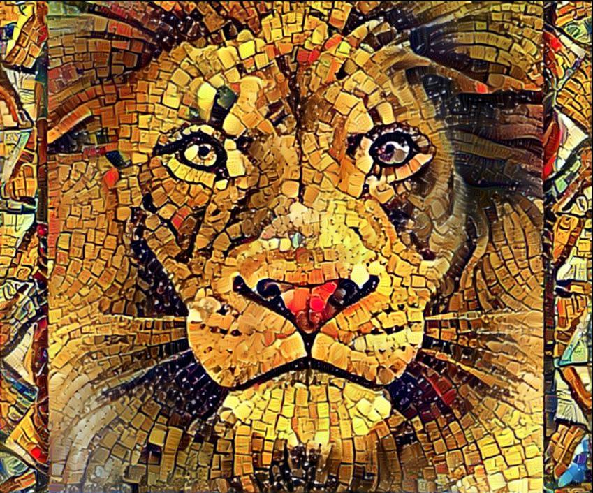 Lion Mosaic