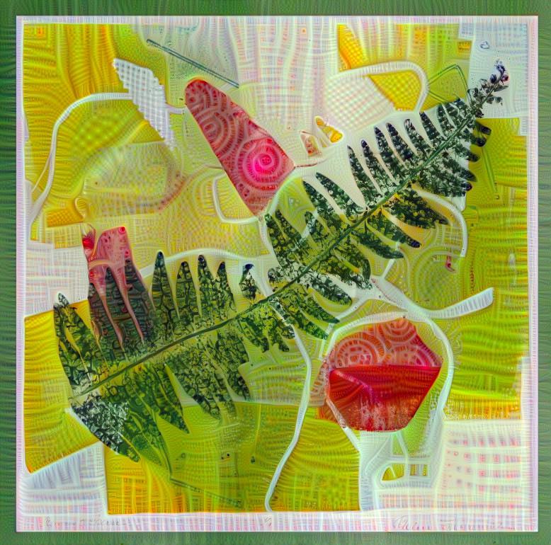 August Fern - Monotype Print