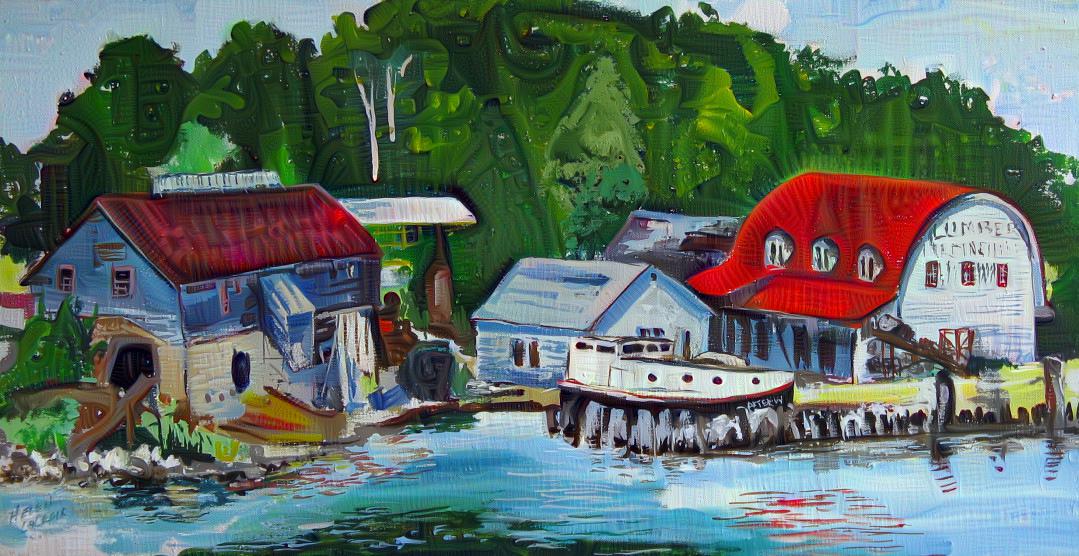 Door County Wisconsin -- Acrylic Painting