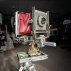 Intricate Steampunk-Style Camera with Gears and Piping