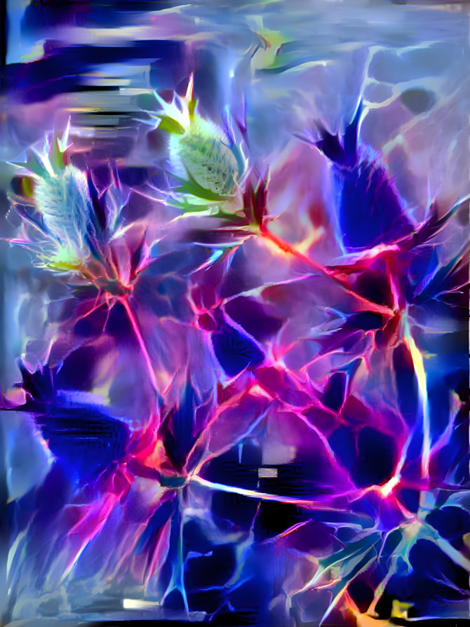 Psychedelic Sea Holly