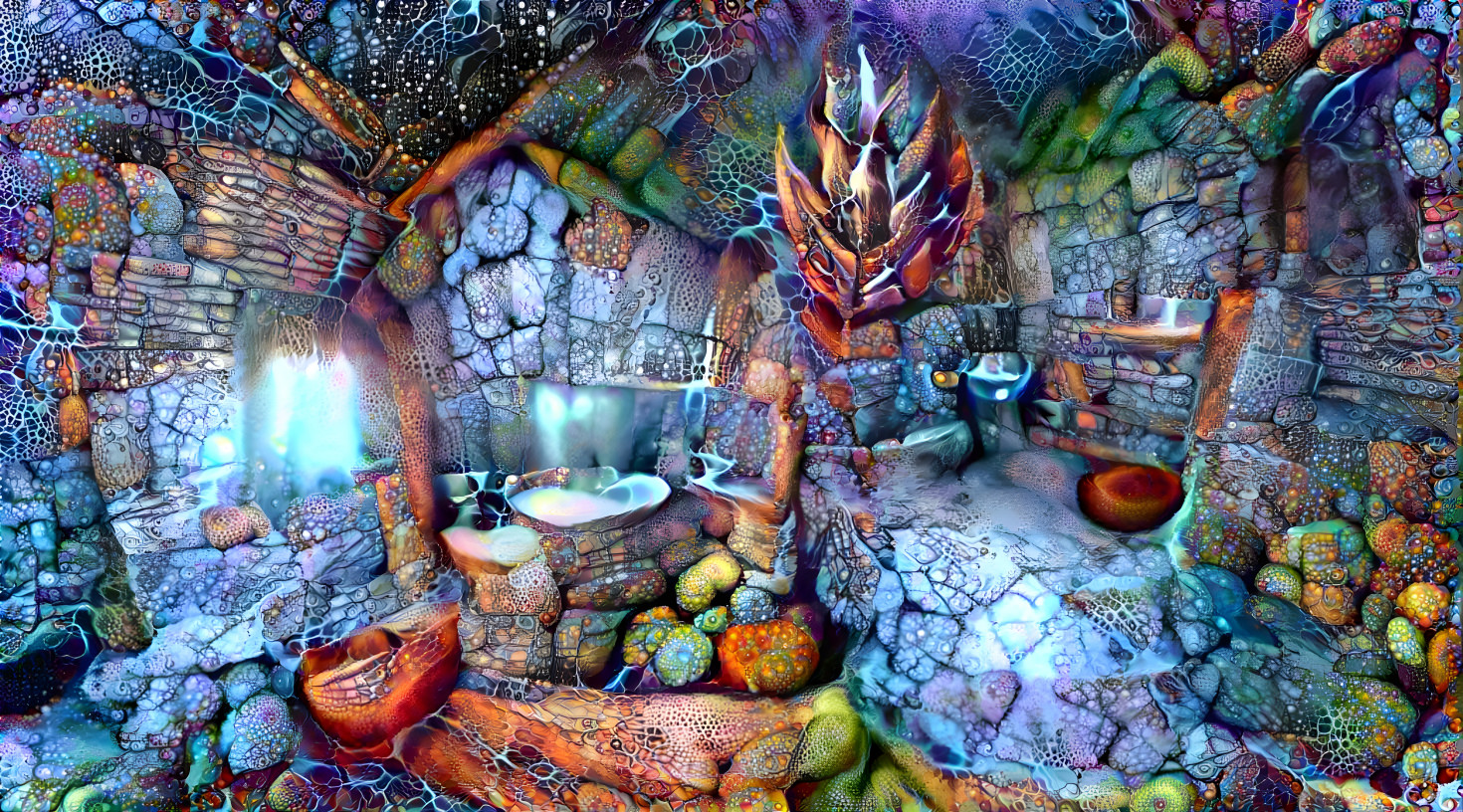 trippy bathroom