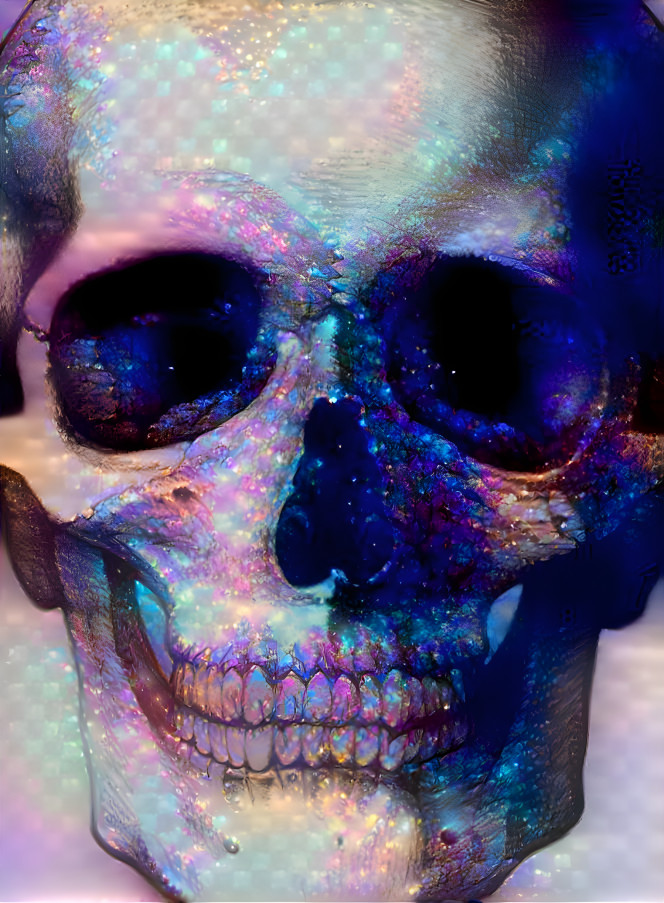 rainbow skull