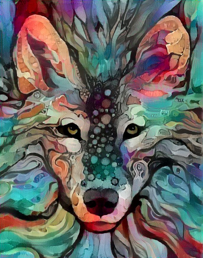 Colourful Wolf