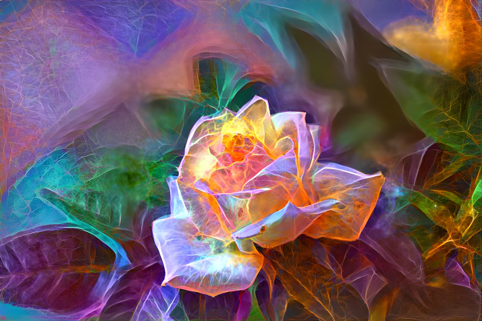 Iridescent rose