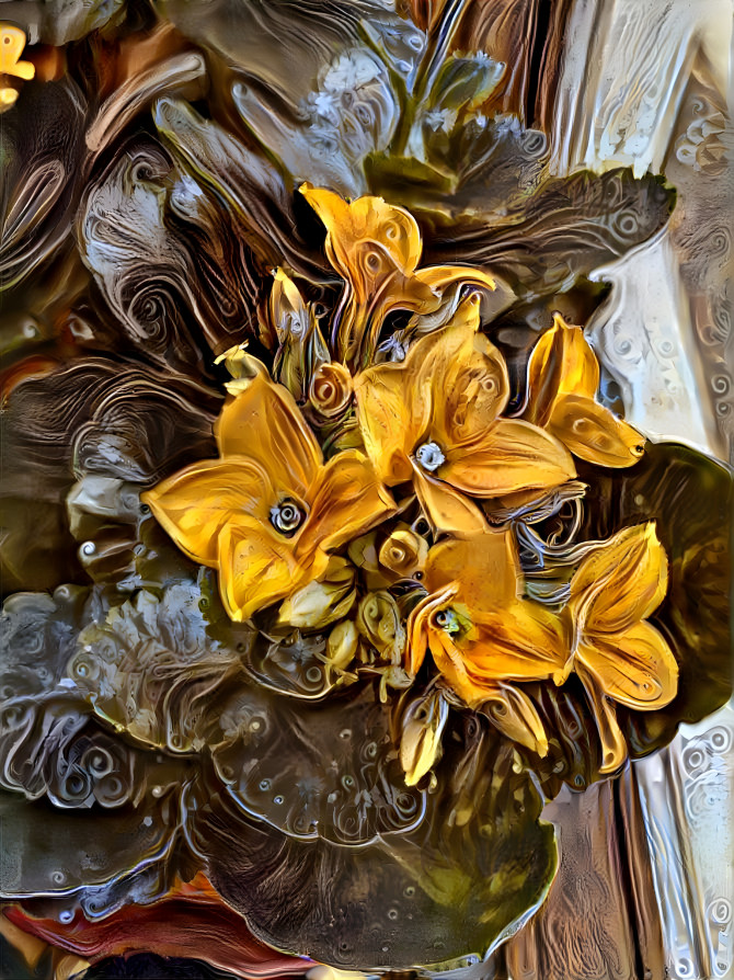 Blooms in gold