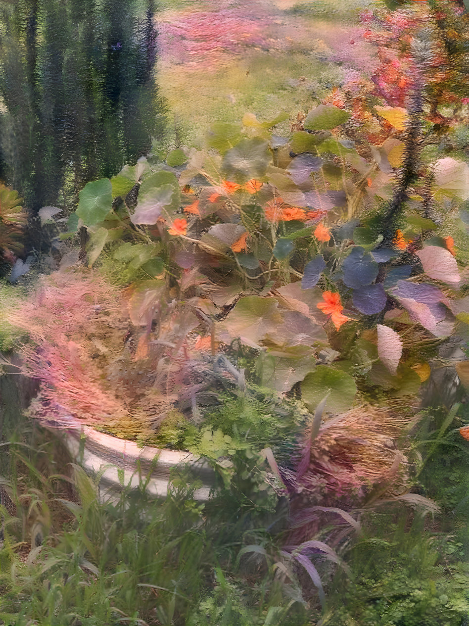 Tank of blooms