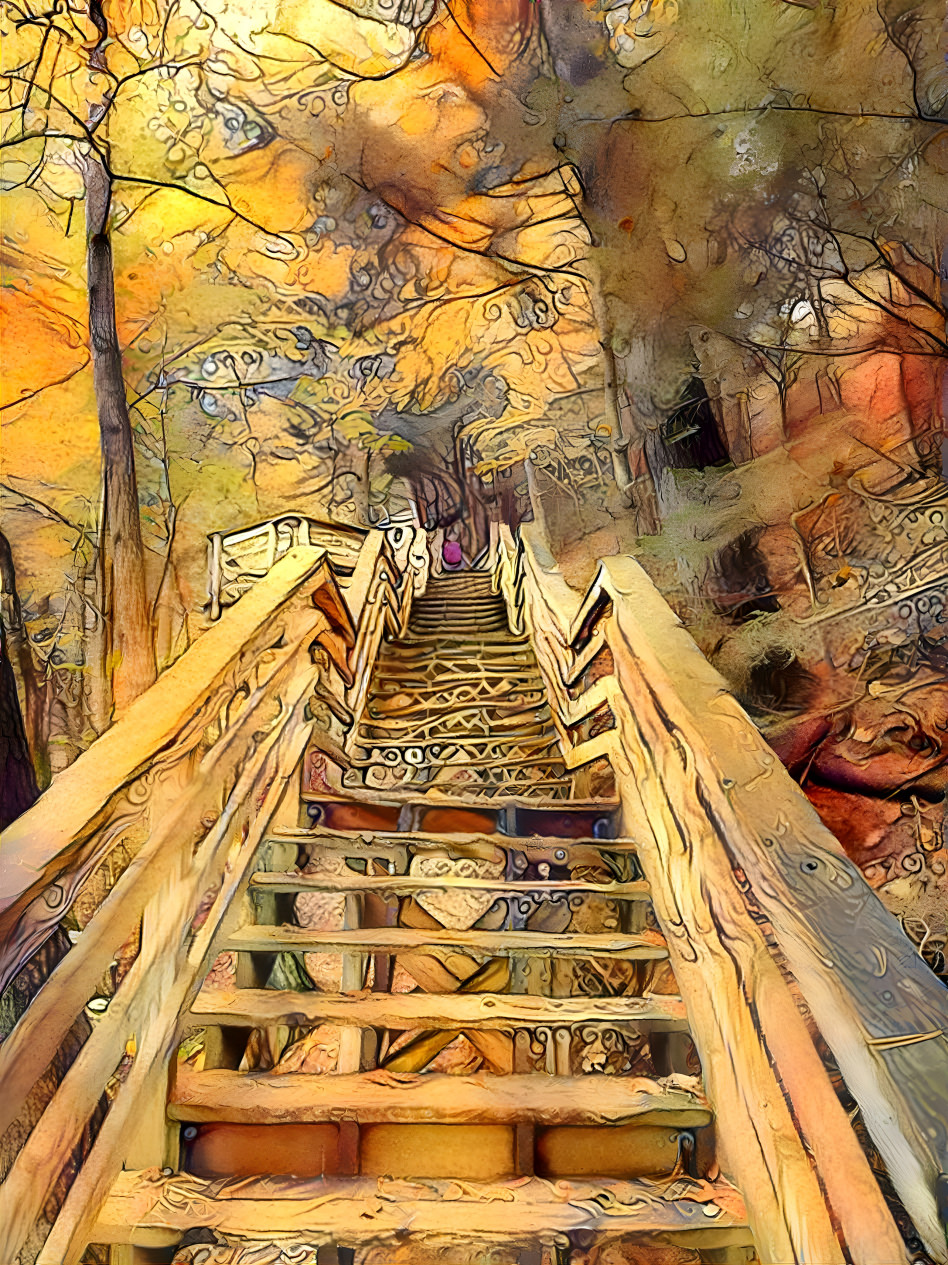 “Woodland Steps”