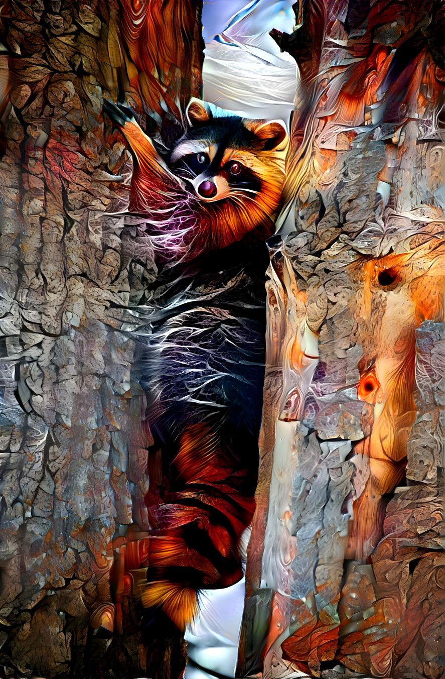 “Raccoon’s Hide &Seek”