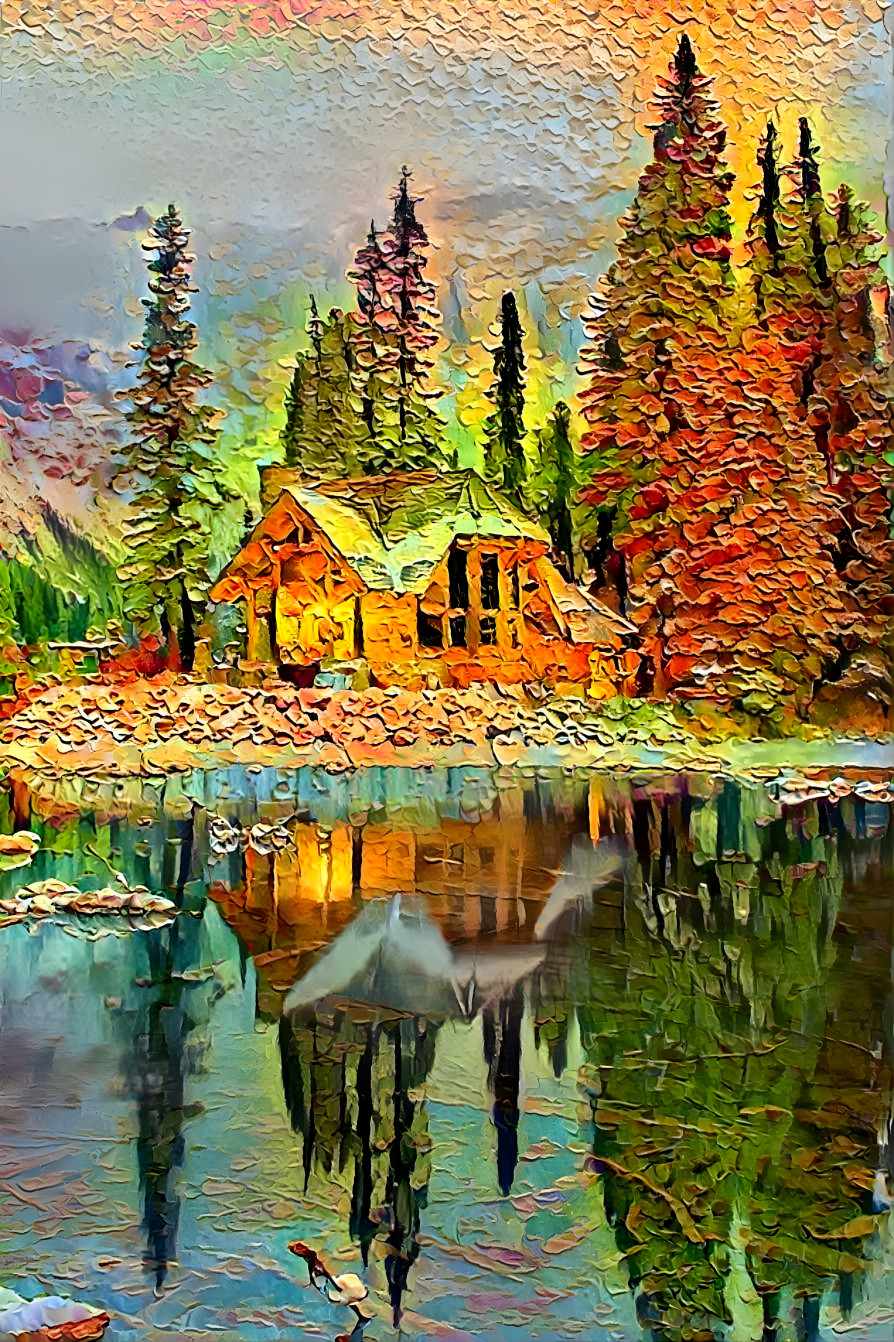 "Pine Lake Autumn"