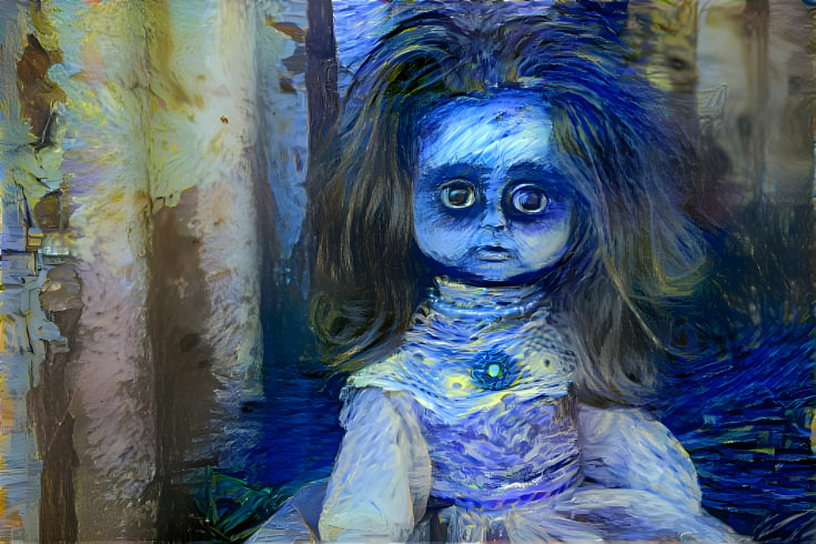 Haunted Doll in Blue