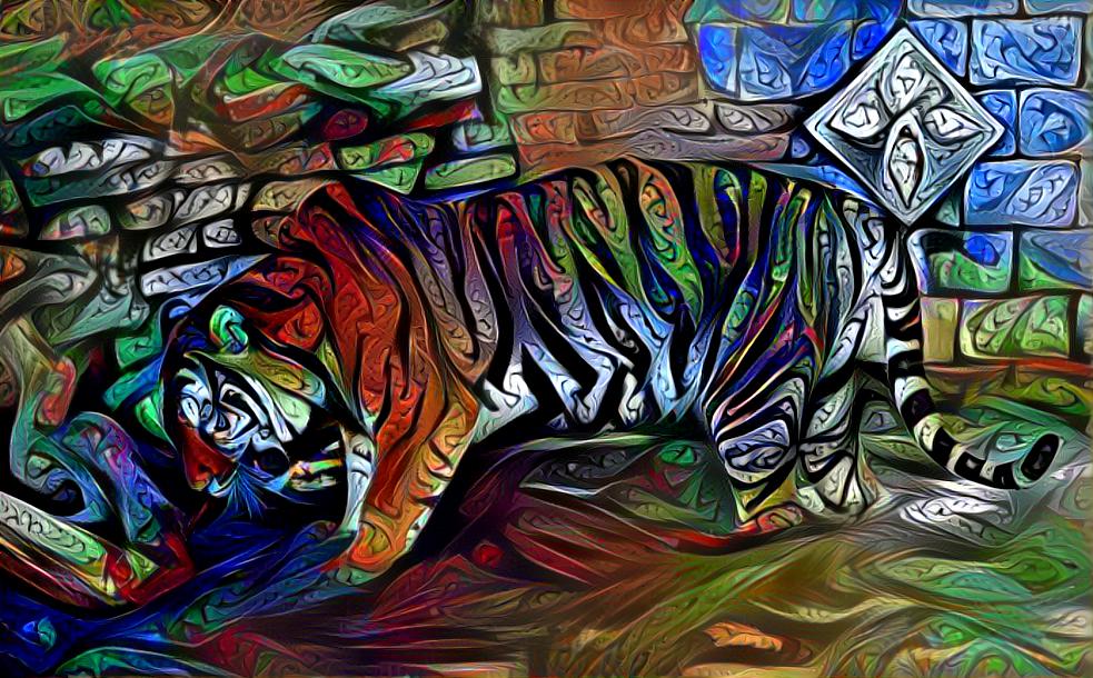 Tiger Coat of many colors