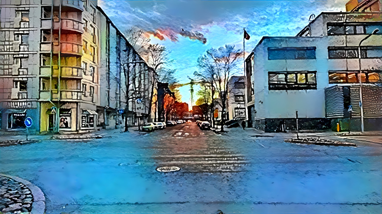 Windy streets of Herttoniemi