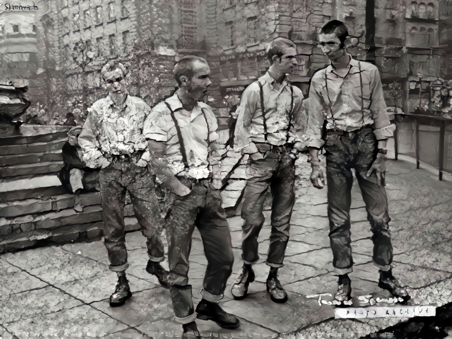 Skinheads experiencing gray times