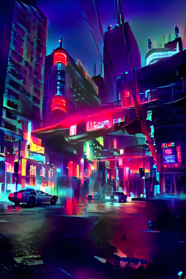 Cyberpunk city