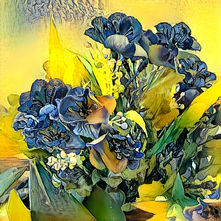 Blue flowers