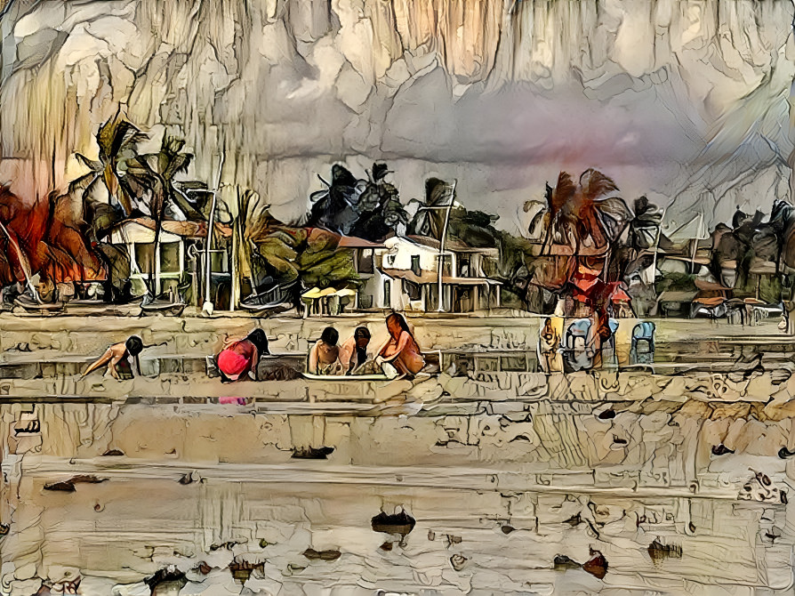 Children on the beach