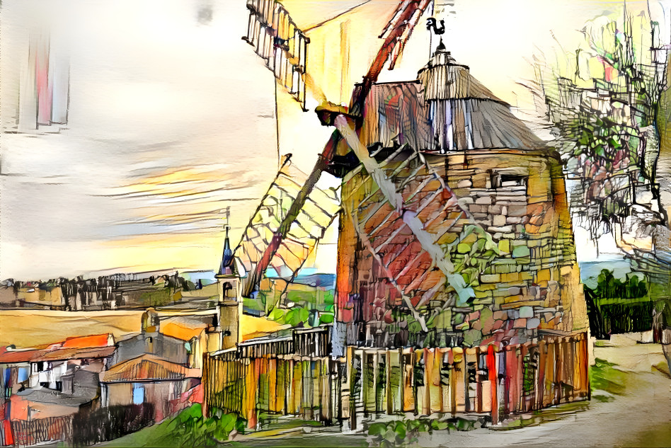 Old windmill, Lautrec, France