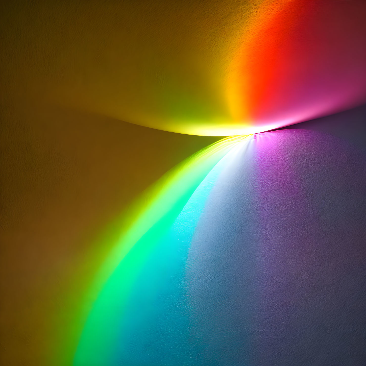 Colorful Light Beams Creating Spectrum on Textured Surface