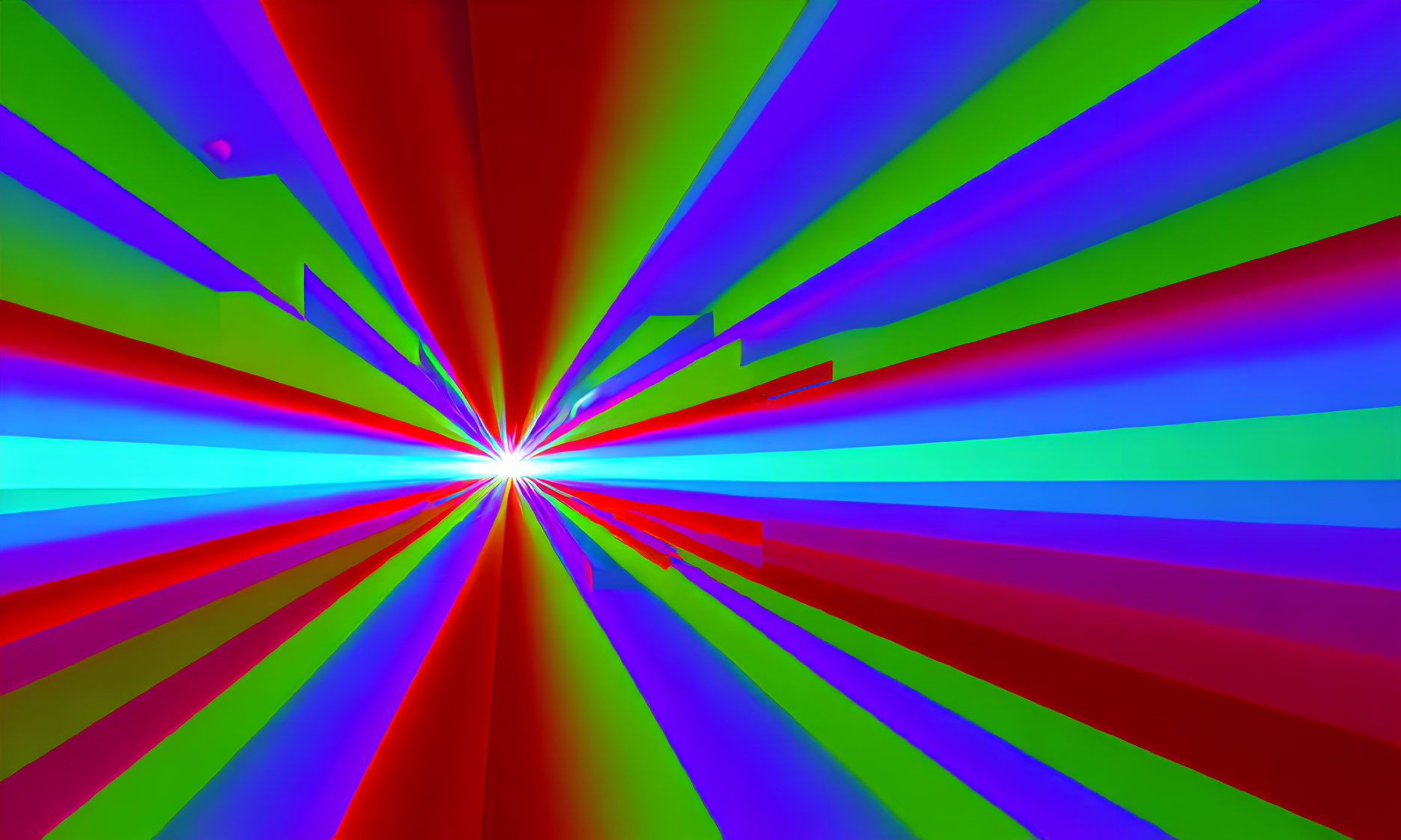 Colorful Abstract Art: Multicolored Burst of Rays