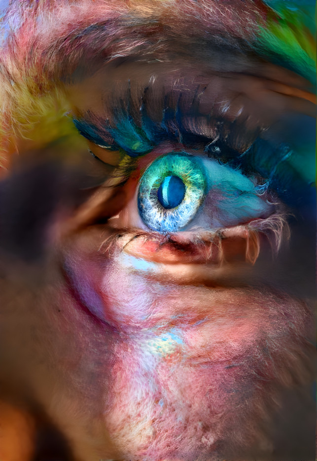 Colorful eye