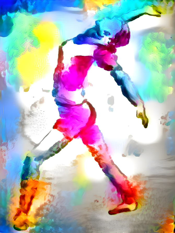 Watercolour dancing