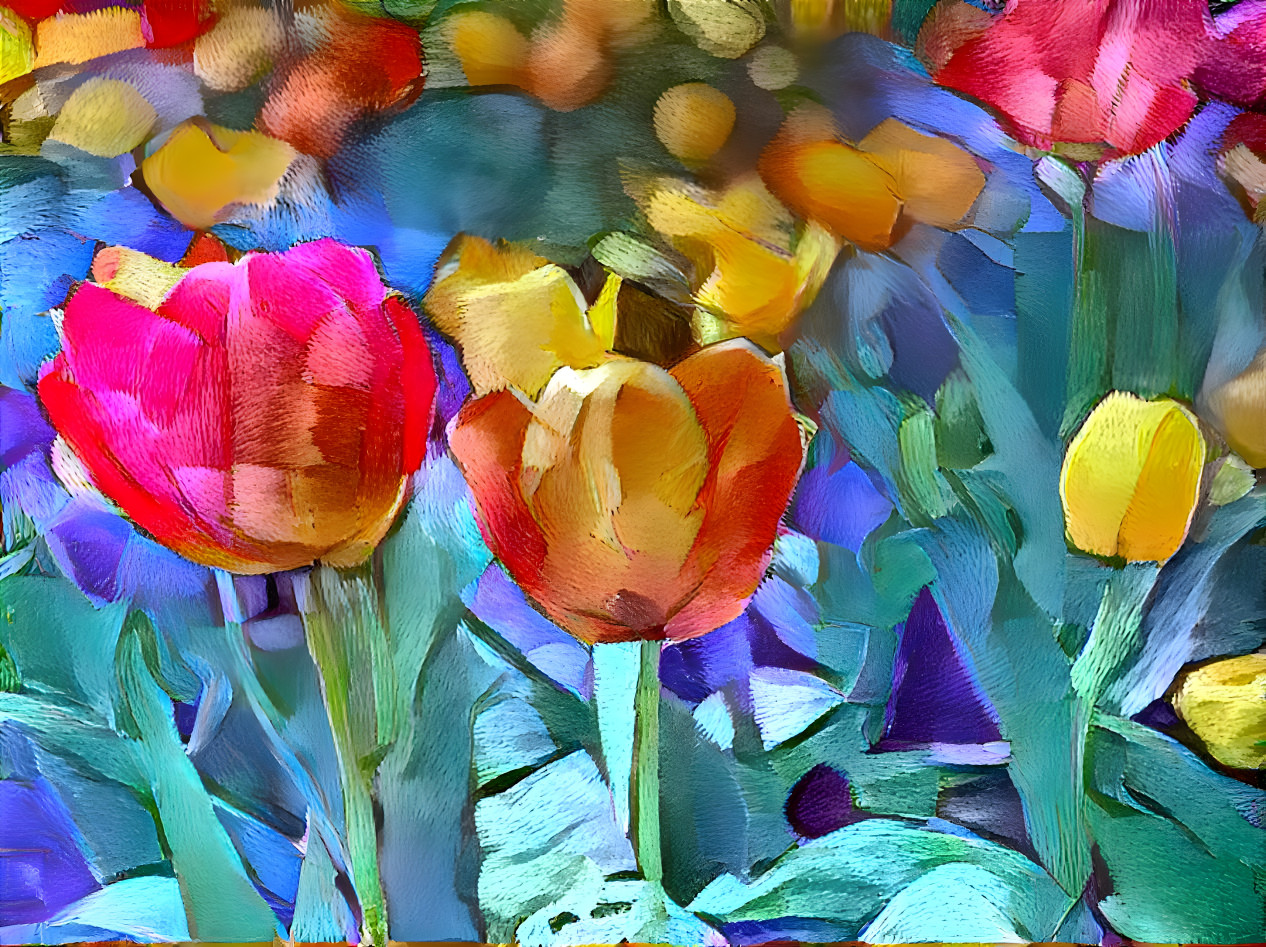 Tulips (Embroidery)