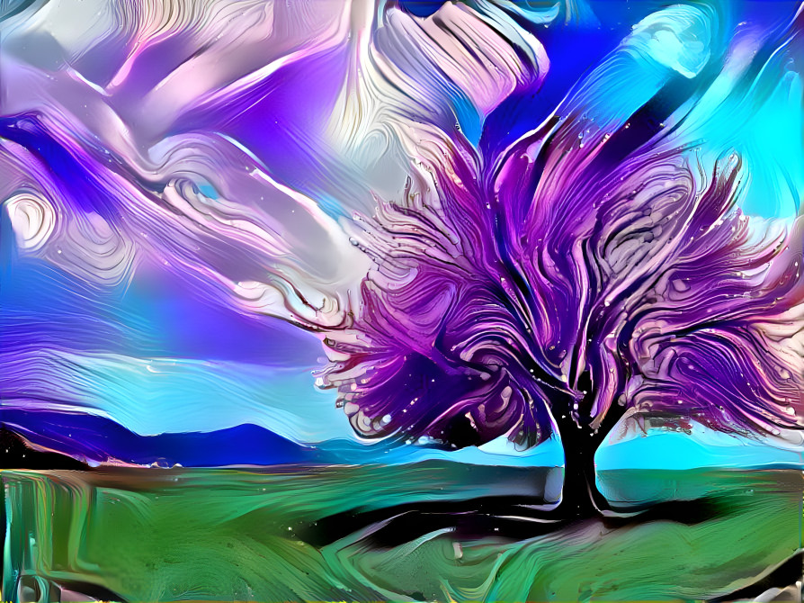 Dreamy tree landscape 