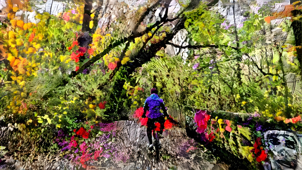 Riding through the Forest of Flowers