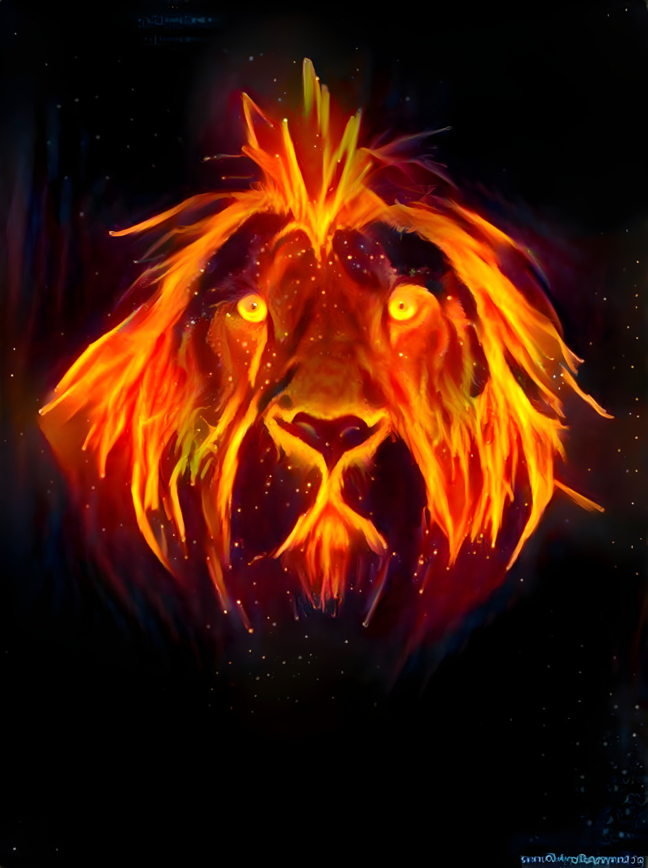 Flame lion