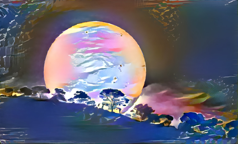 Psychedelic Savannah Sunset