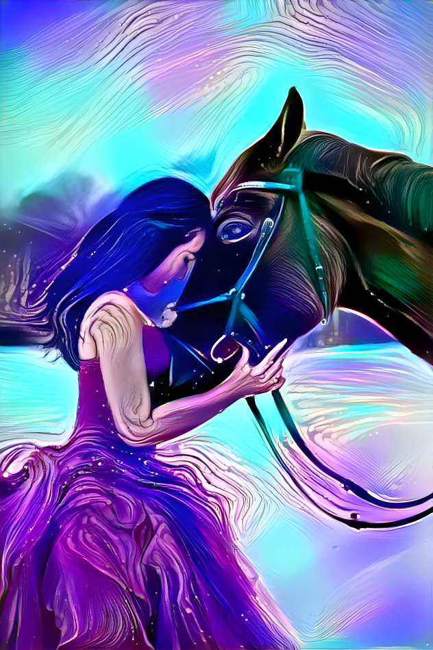 Girl and Horse