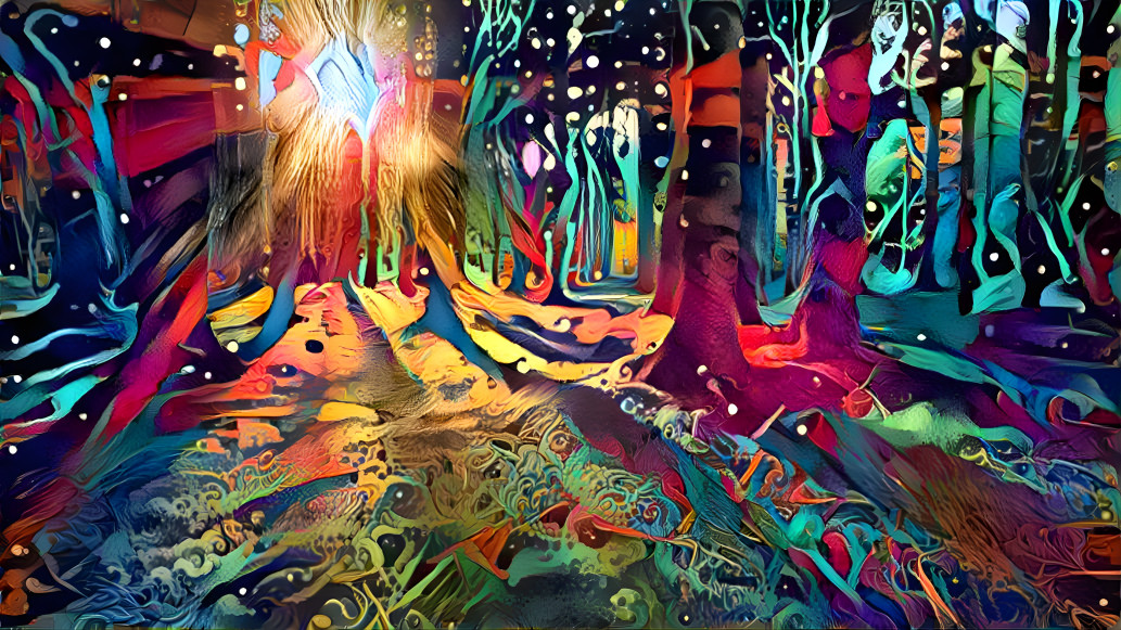 Trippy Forest Dawn