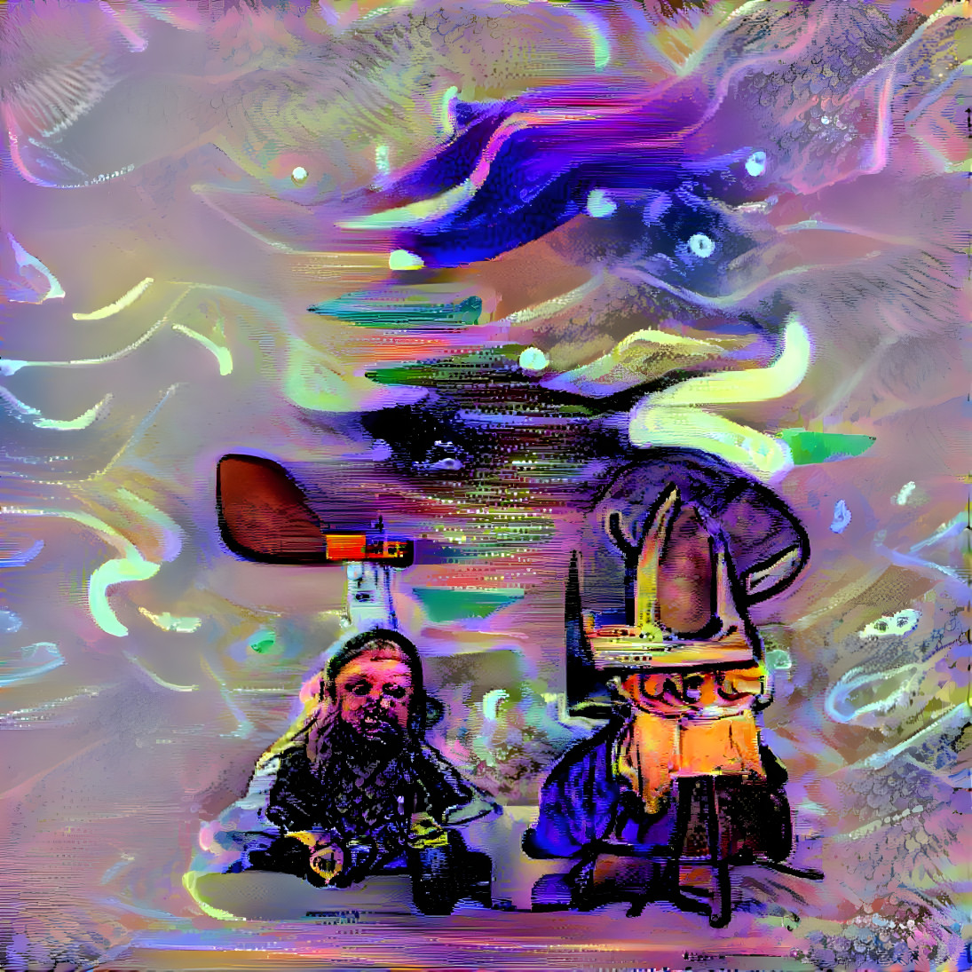 viking and homelessman