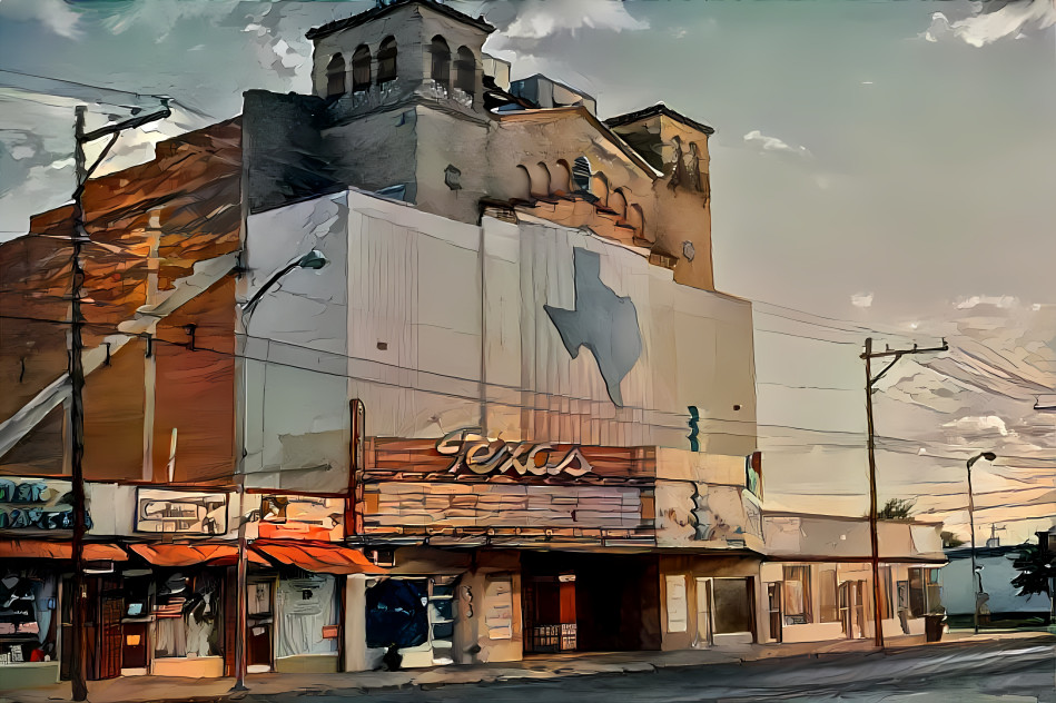 Abandoned Theatre in Texas.