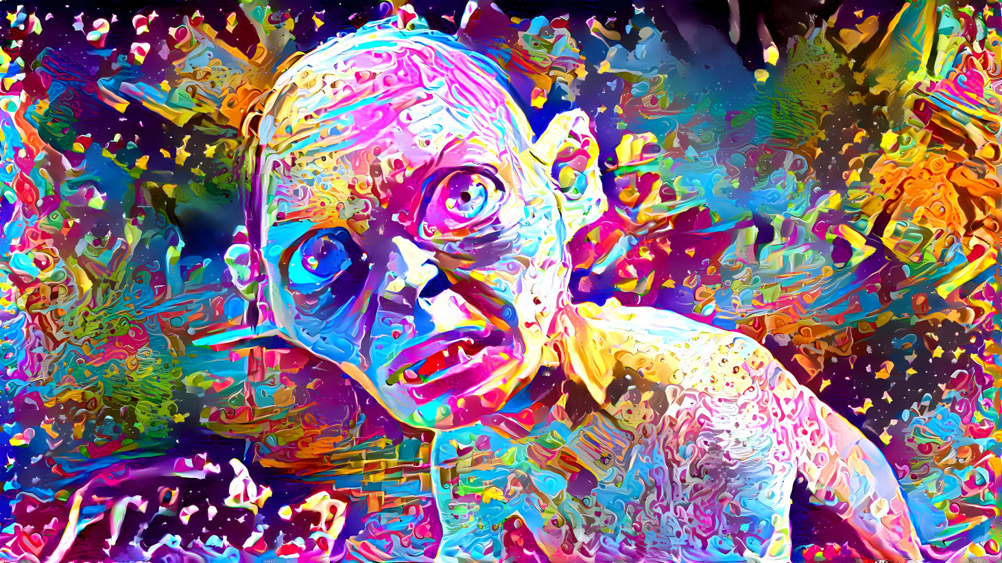 Smeagol was forever changed by Lisa Frank