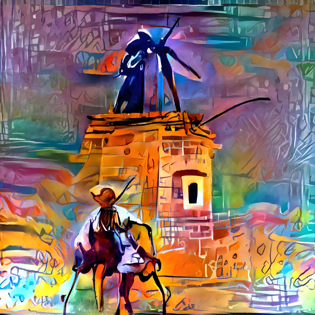 el quijote  y sancho