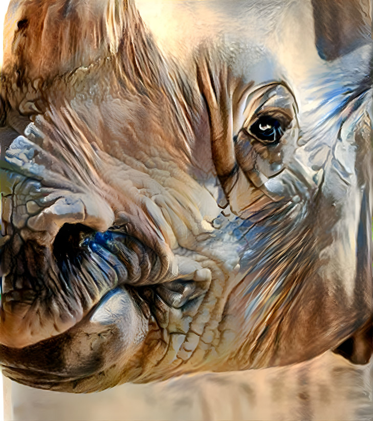 rhino close up