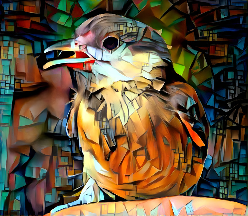 Mosaic bird