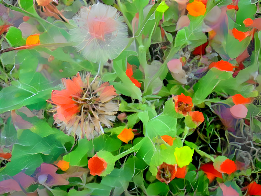 When You Add Dandelions to a Flowerbed- 2