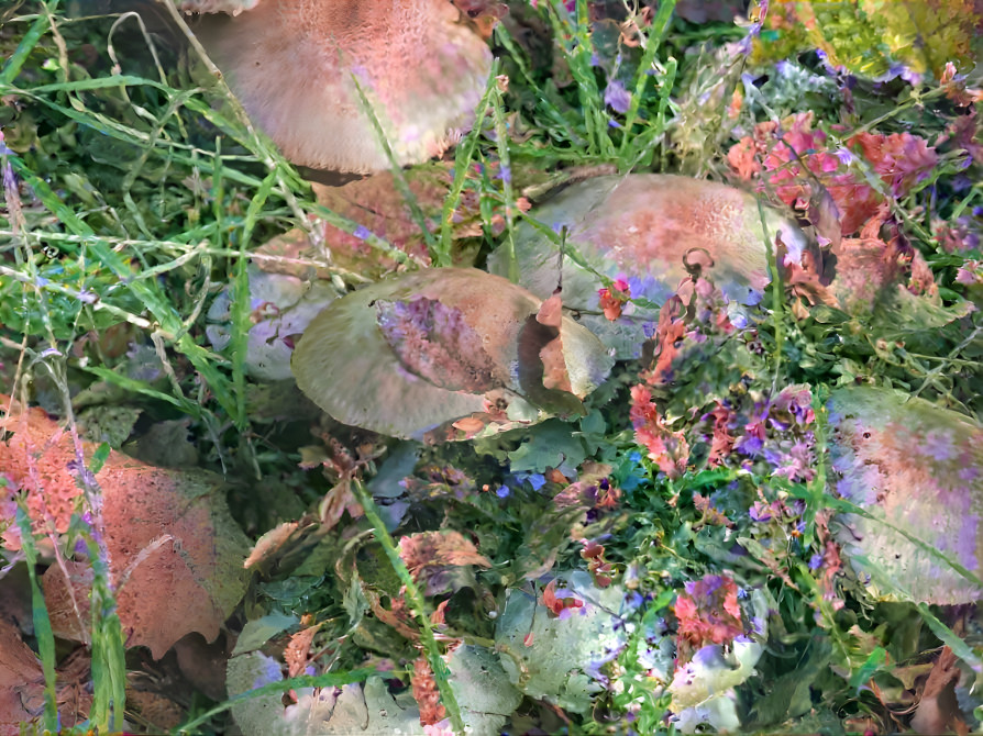 Flowers in the Mushrooms