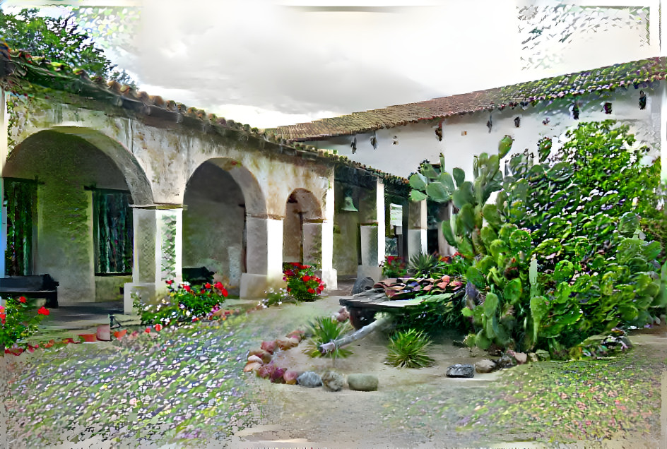 Mission San Miguel Courtyard 1 