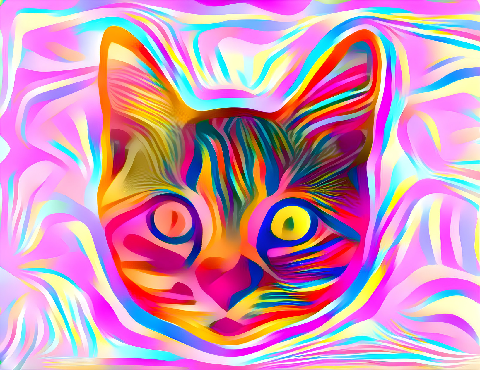 Dreamy Rainbow Kitteh