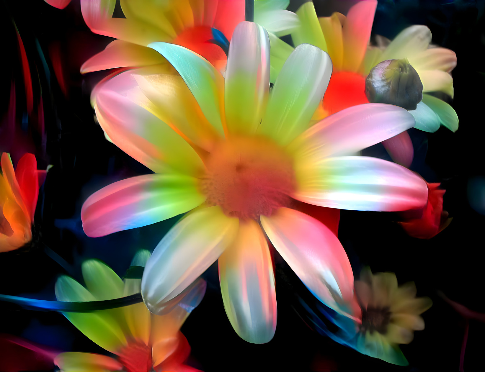 Rainbow Flowers