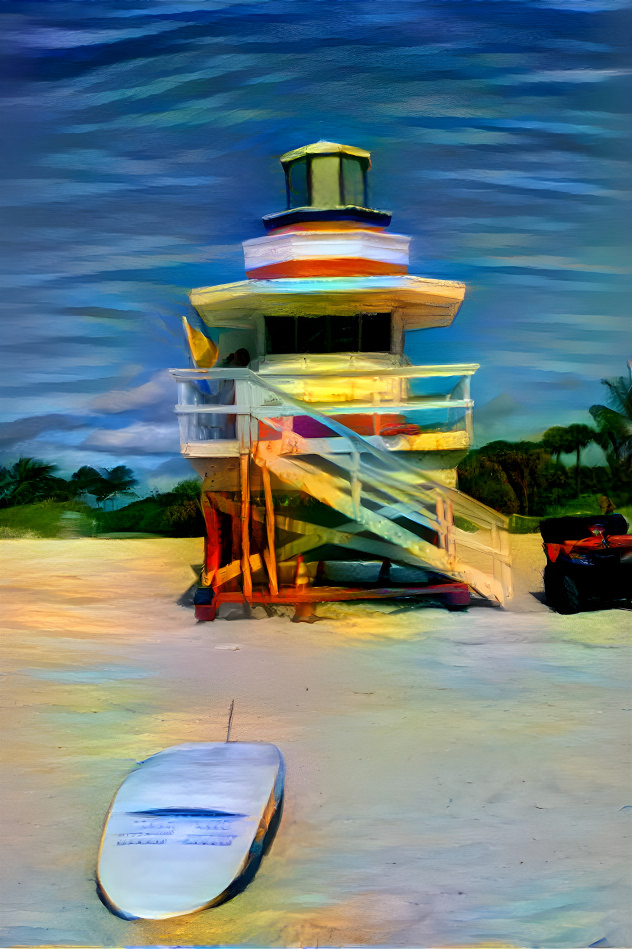 Lifeguard Stand in Miami Beach