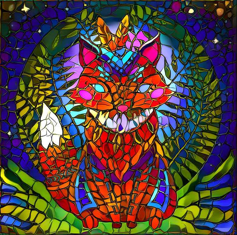 Stain Glass Fox 2