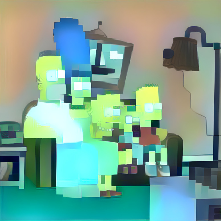 Glitched Simpsons