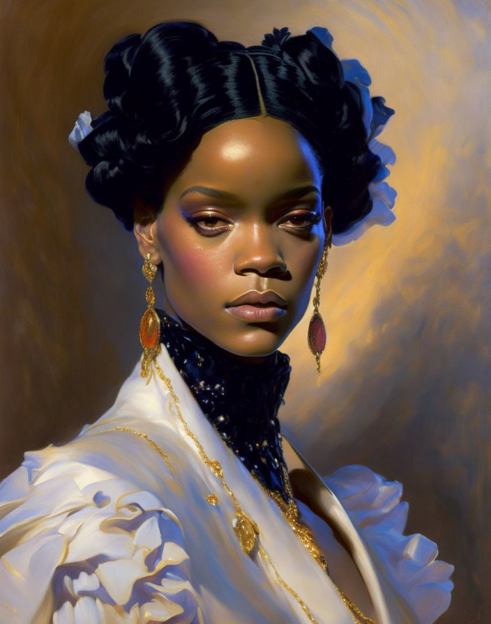 Rihanna painted by John Singer Sargent