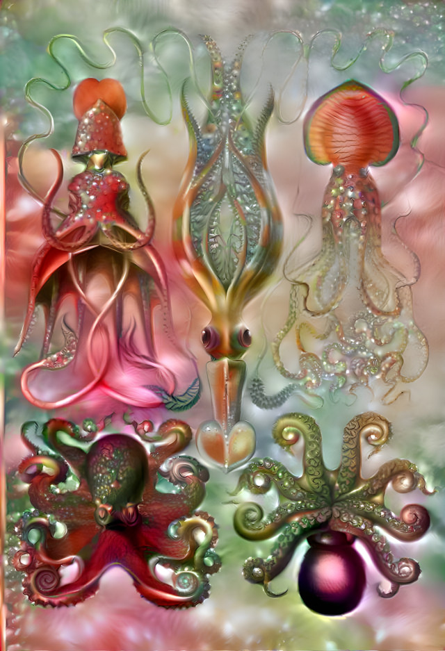 Ernst Haeckel cephalopods illustrations